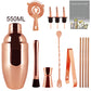 Black/Gold/Rose Gold Boston Cocktail Shaker Set 3-12 Pcs