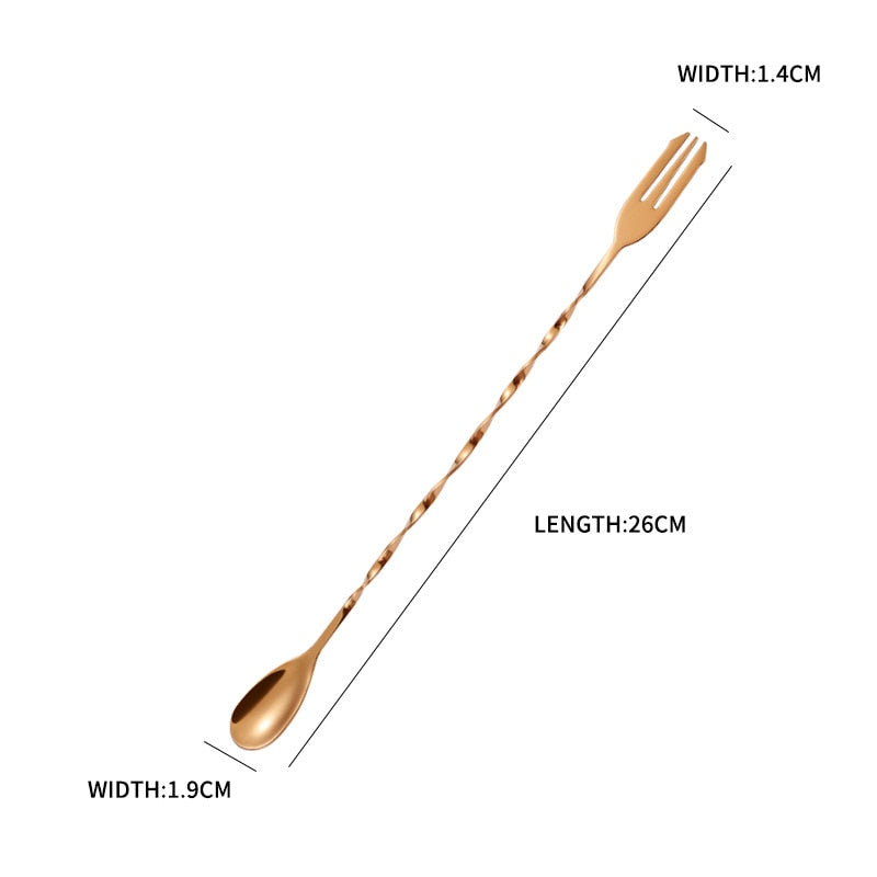 32cm Bar Cocktail Spiral Mixing Spoon