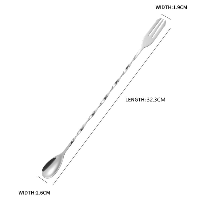 32cm Bar Cocktail Spiral Mixing Spoon