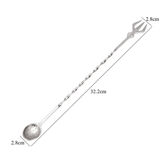 32cm Bar Cocktail Spiral Mixing Spoon