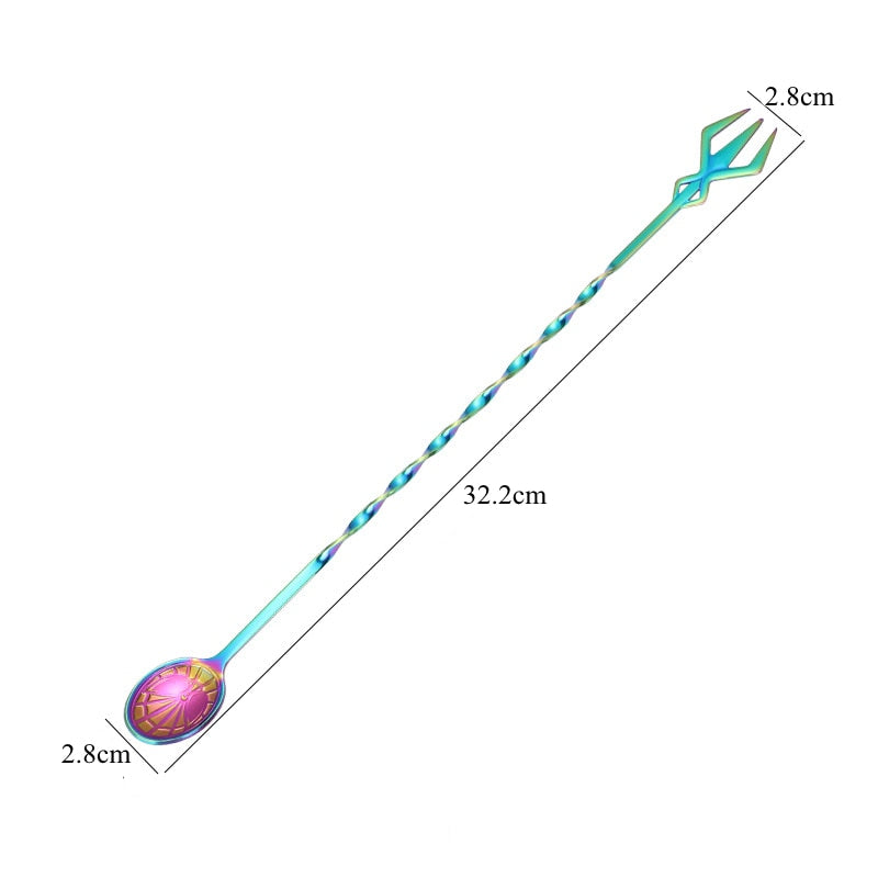 32cm Bar Cocktail Spiral Mixing Spoon