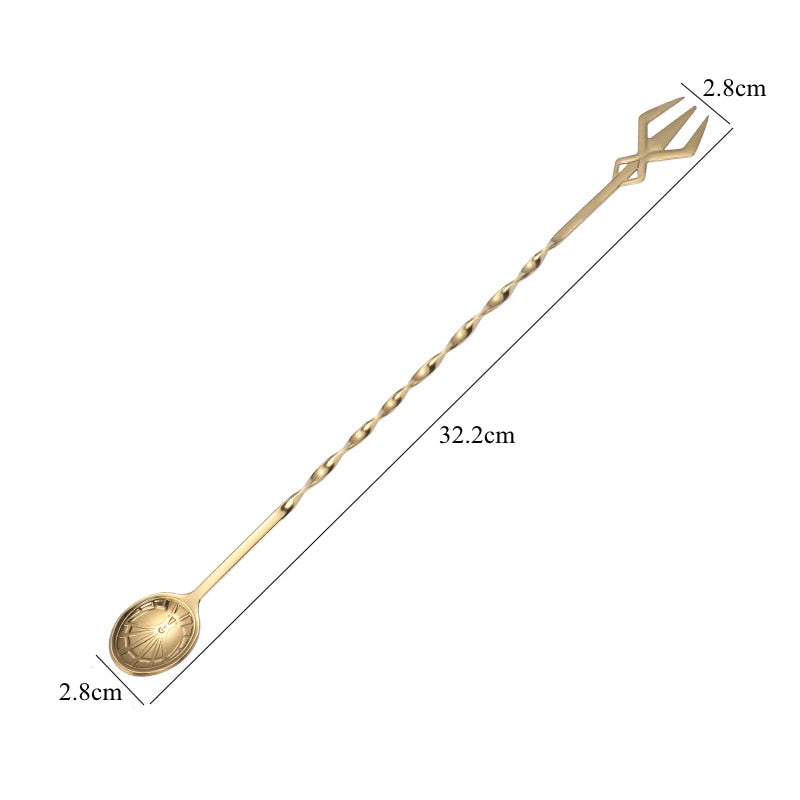 32cm Bar Cocktail Spiral Mixing Spoon