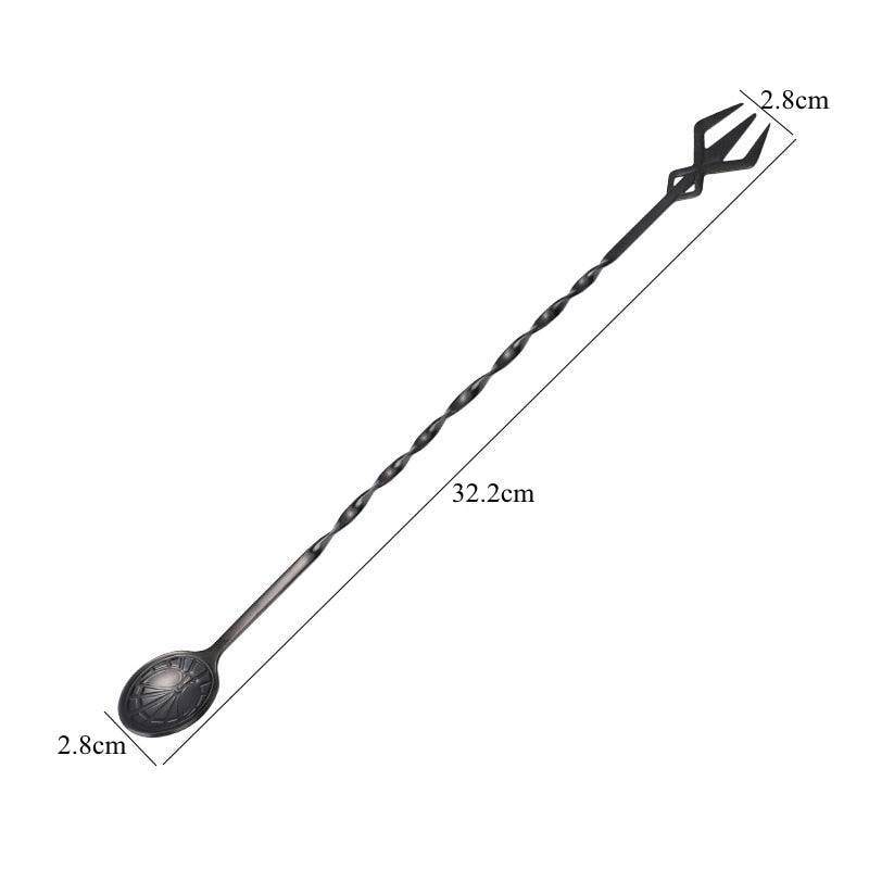 32cm Bar Cocktail Spiral Mixing Spoon