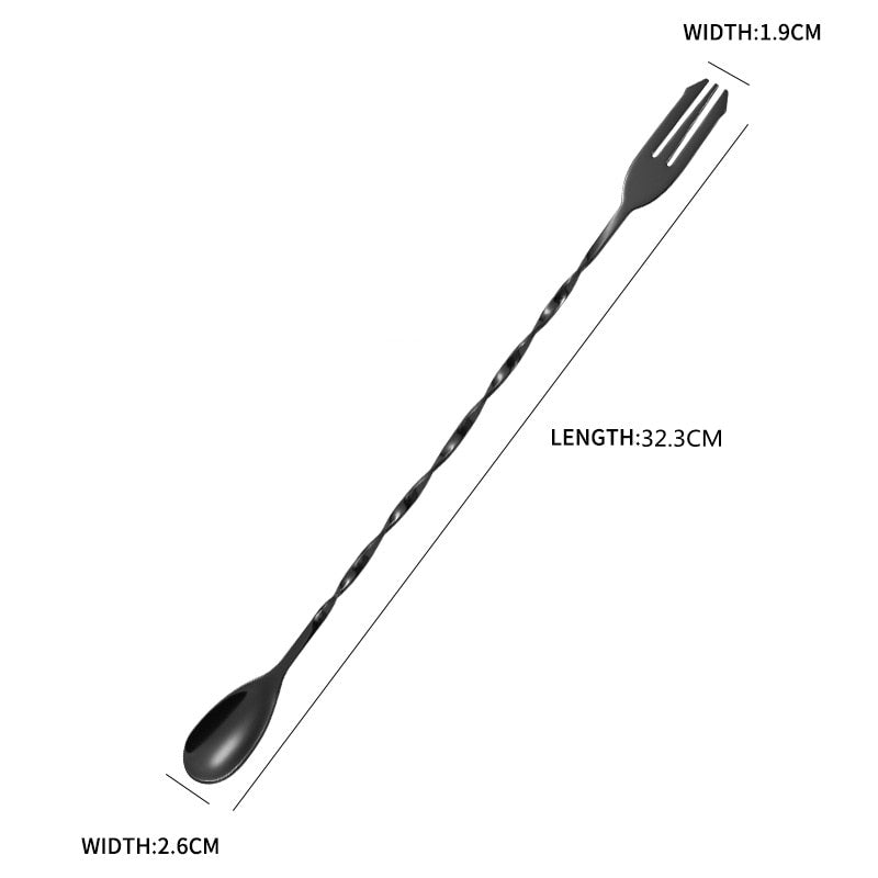 32cm Bar Cocktail Spiral Mixing Spoon